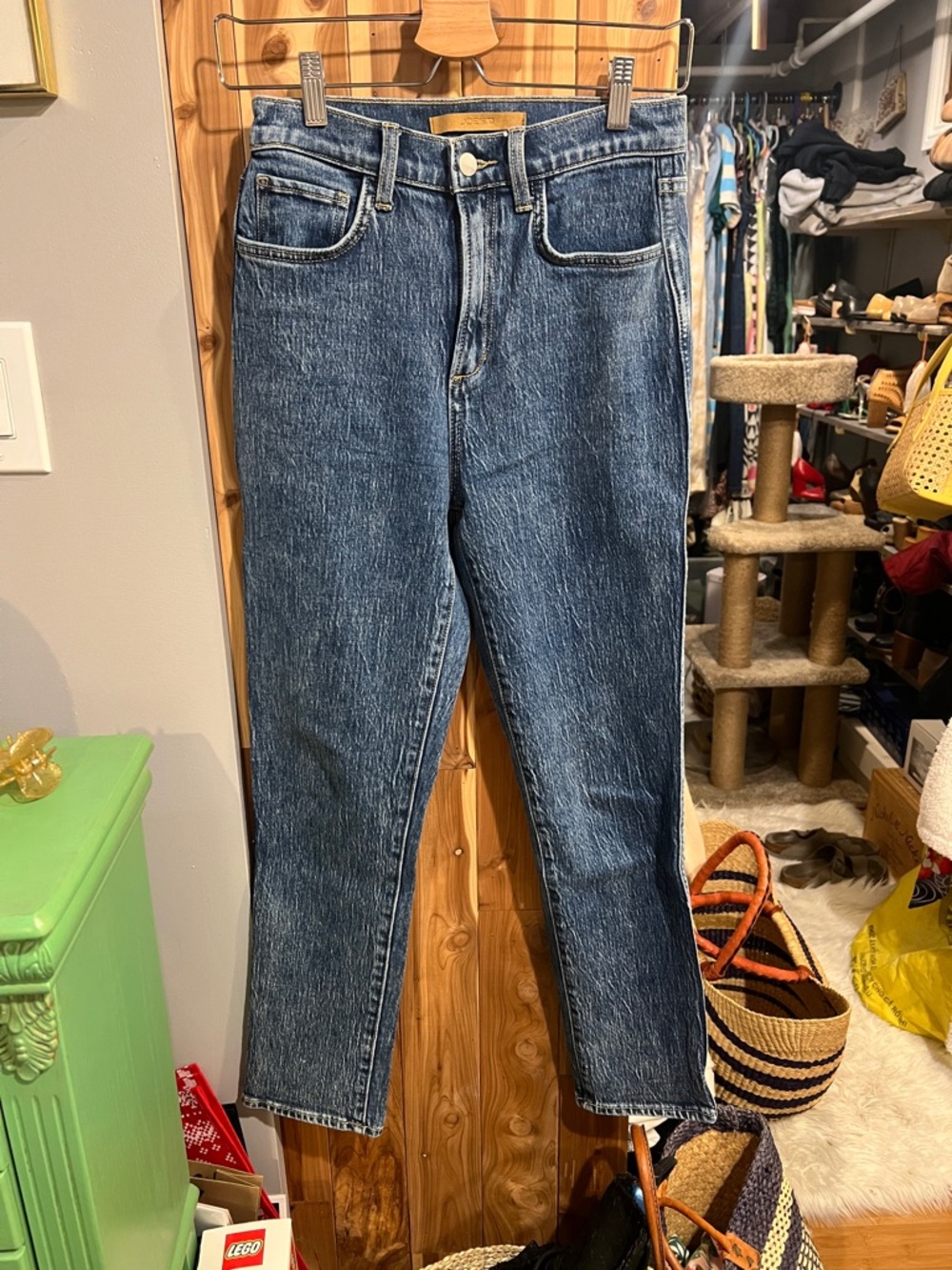 High-Rise Slim Straight Joe’s Jeans - The Raine Ankle